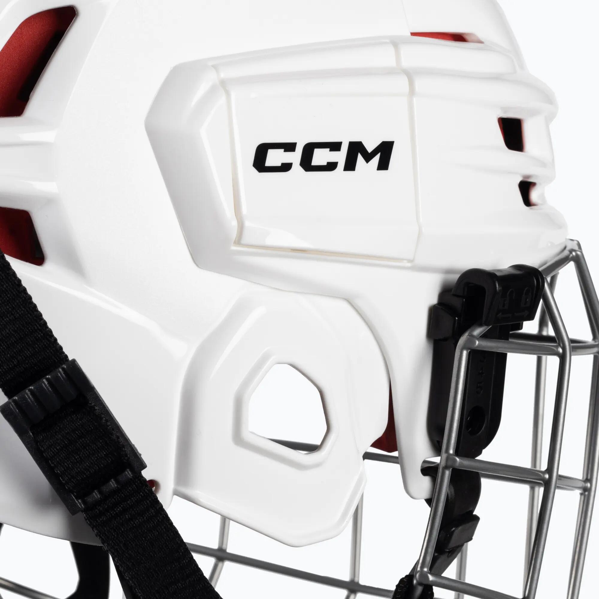 CCM Tacks 70 Youth Combo capacete de hóquei para crianças White 7/7
