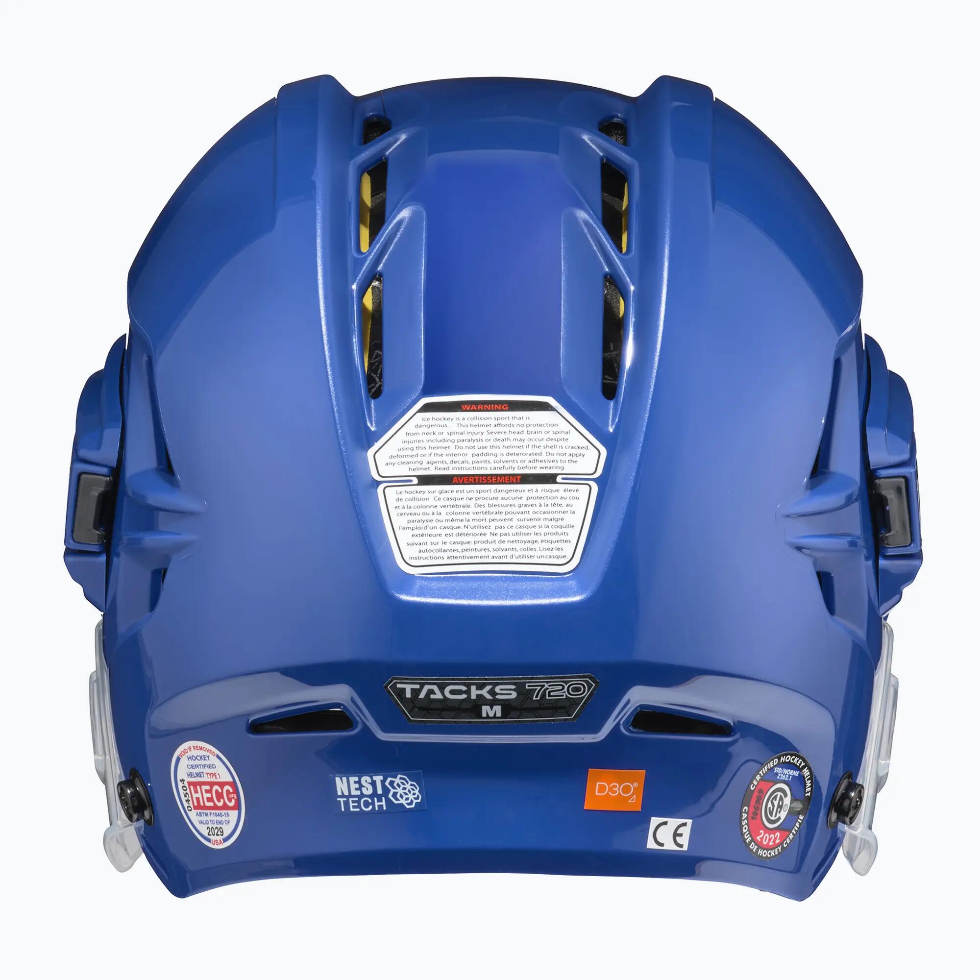 CCM Tacks 720 Senior cască de hochei albastru deschis, albastru regal 4/6