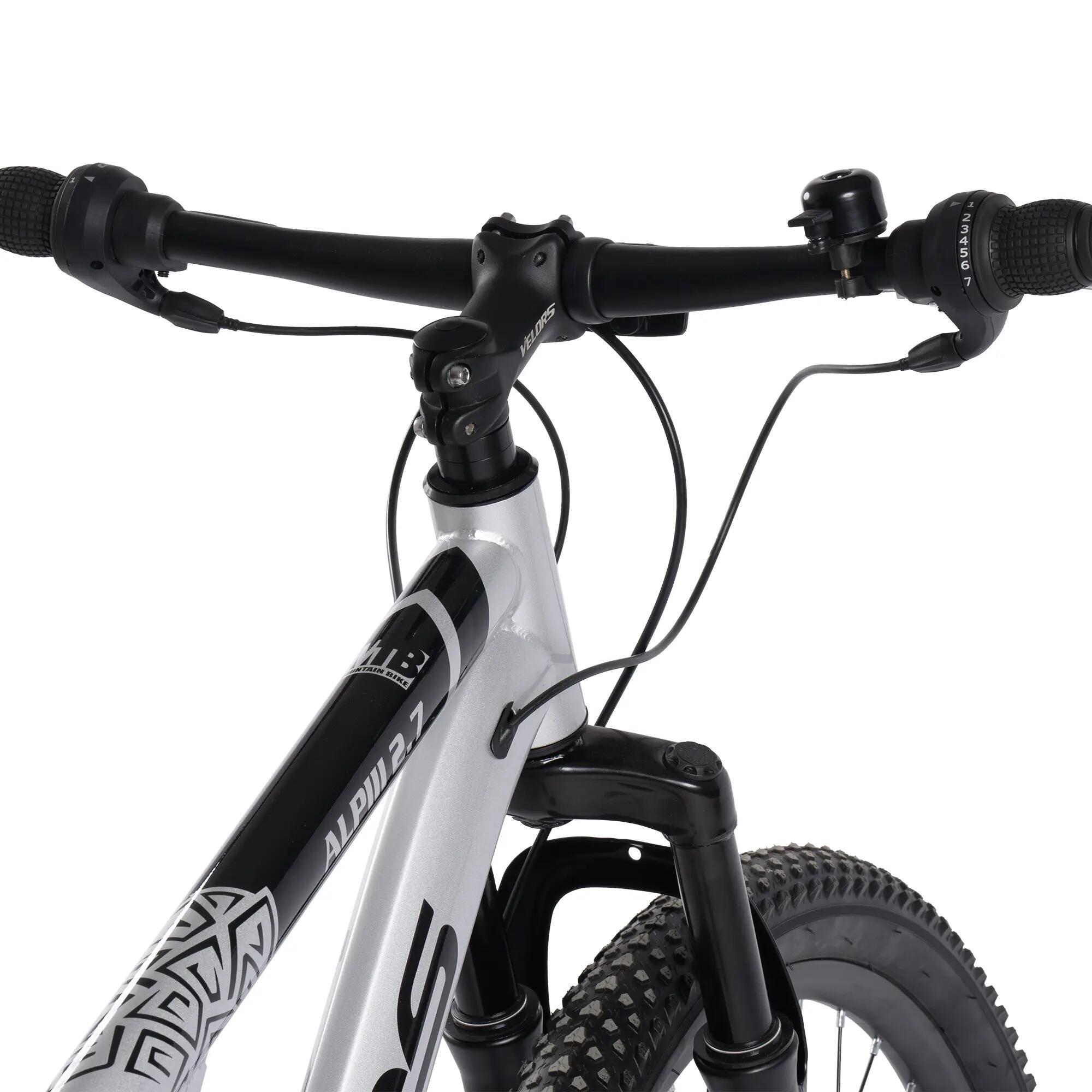 Bicicletă MTB cu suspensie integrala Trail 21v Argintiu/Negru 5/9