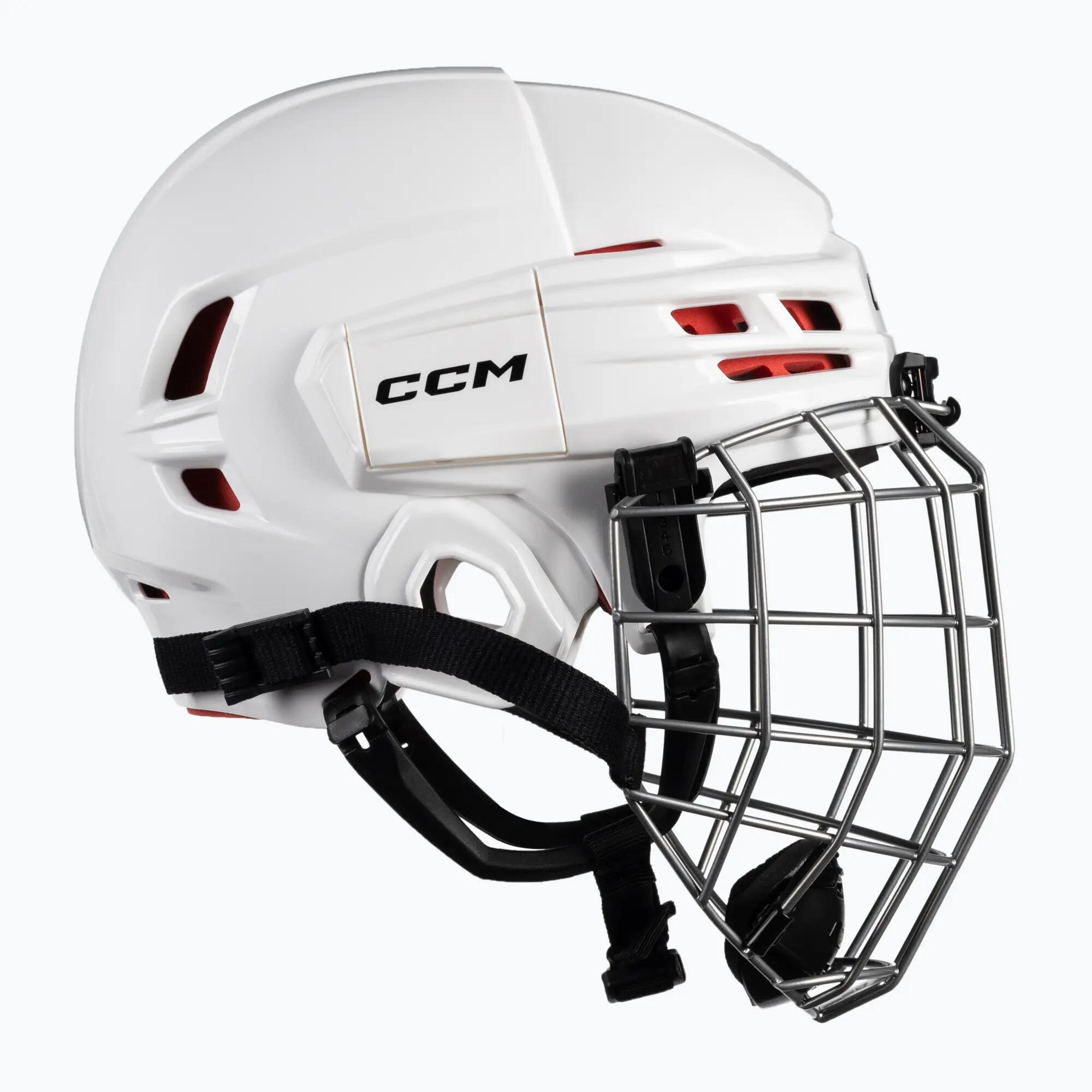 CCM Tacks 70 Youth Combo capacete de hóquei para crianças White 4/7