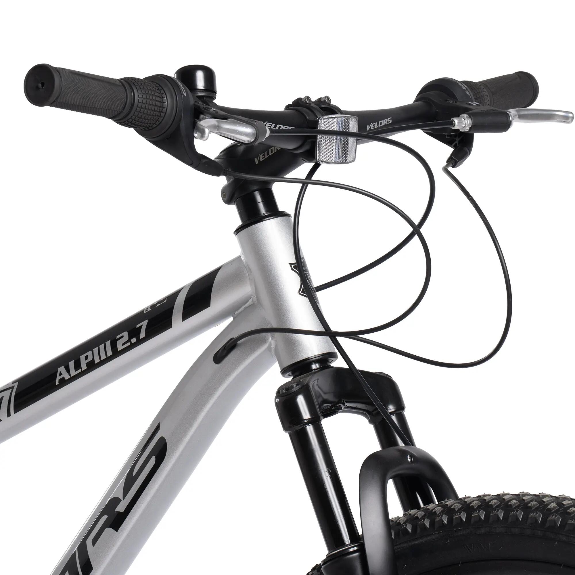Bicicletă MTB cu suspensie integrala Trail 21v Argintiu/Negru 4/9