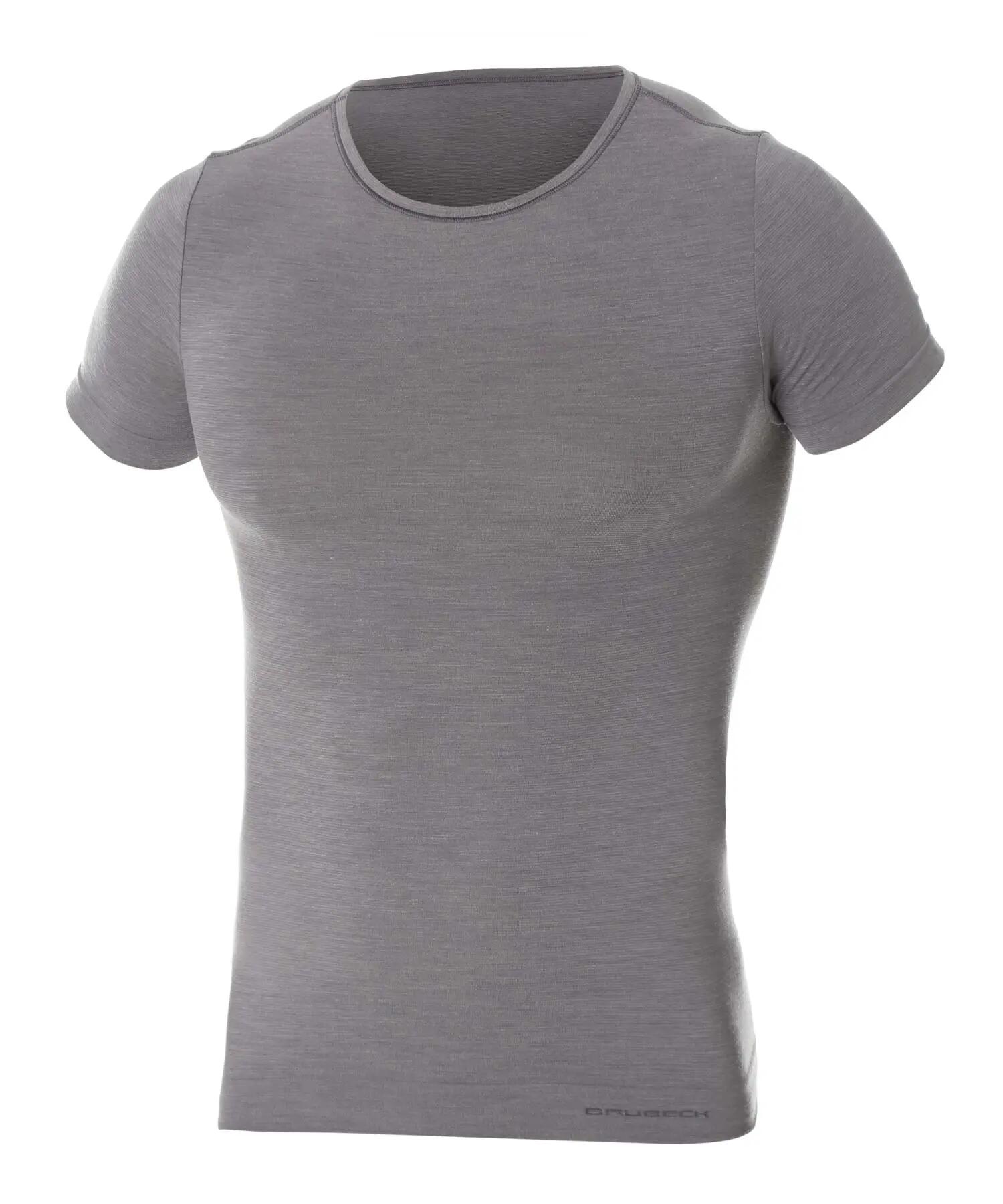 Koszulka męska z krótkim rękawem Brubeck COMFORT WOOL 3/4