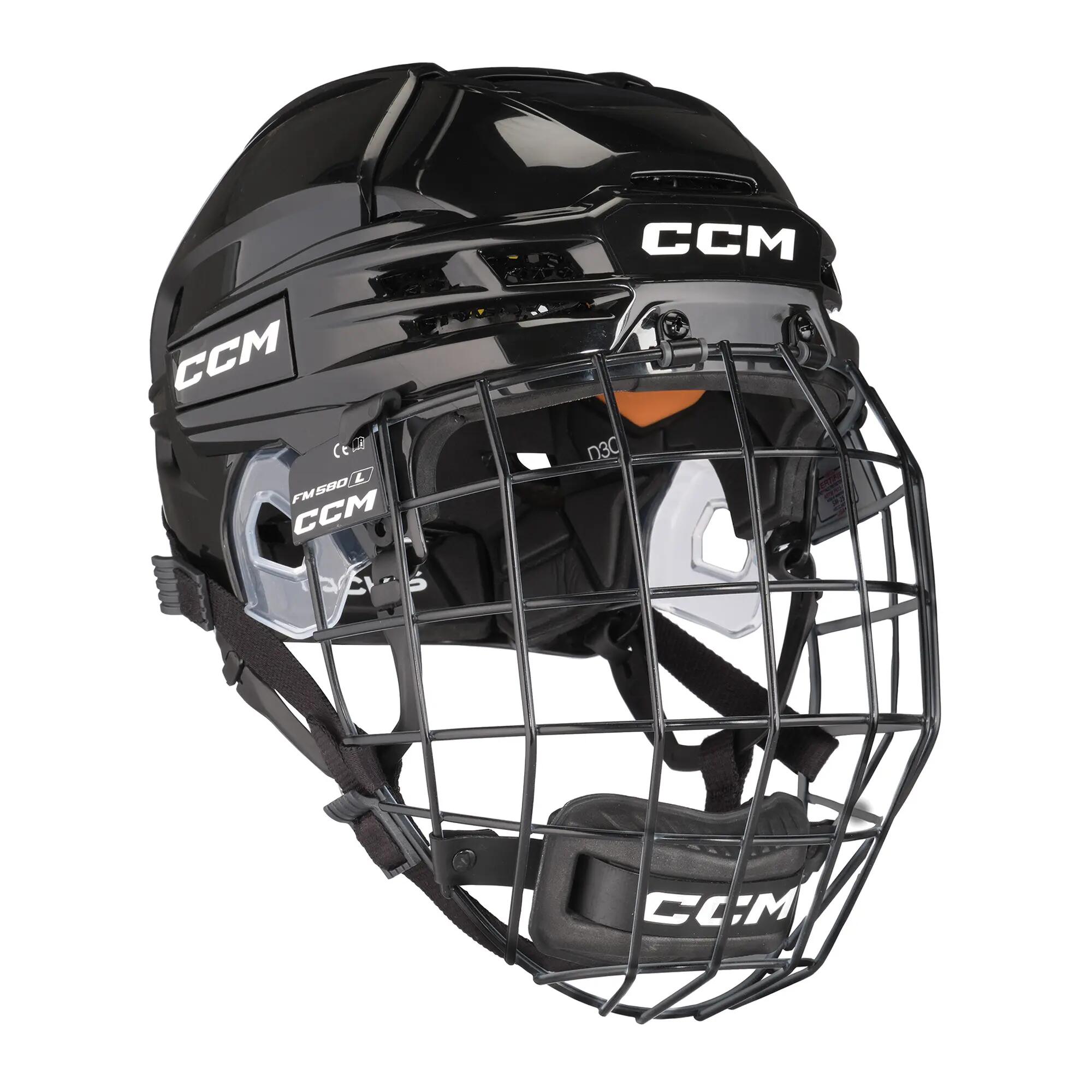 Casco da hockey su ghiaccio Tacks 720 Combo - Nero - Medio - 55-58,5 cm 4/6