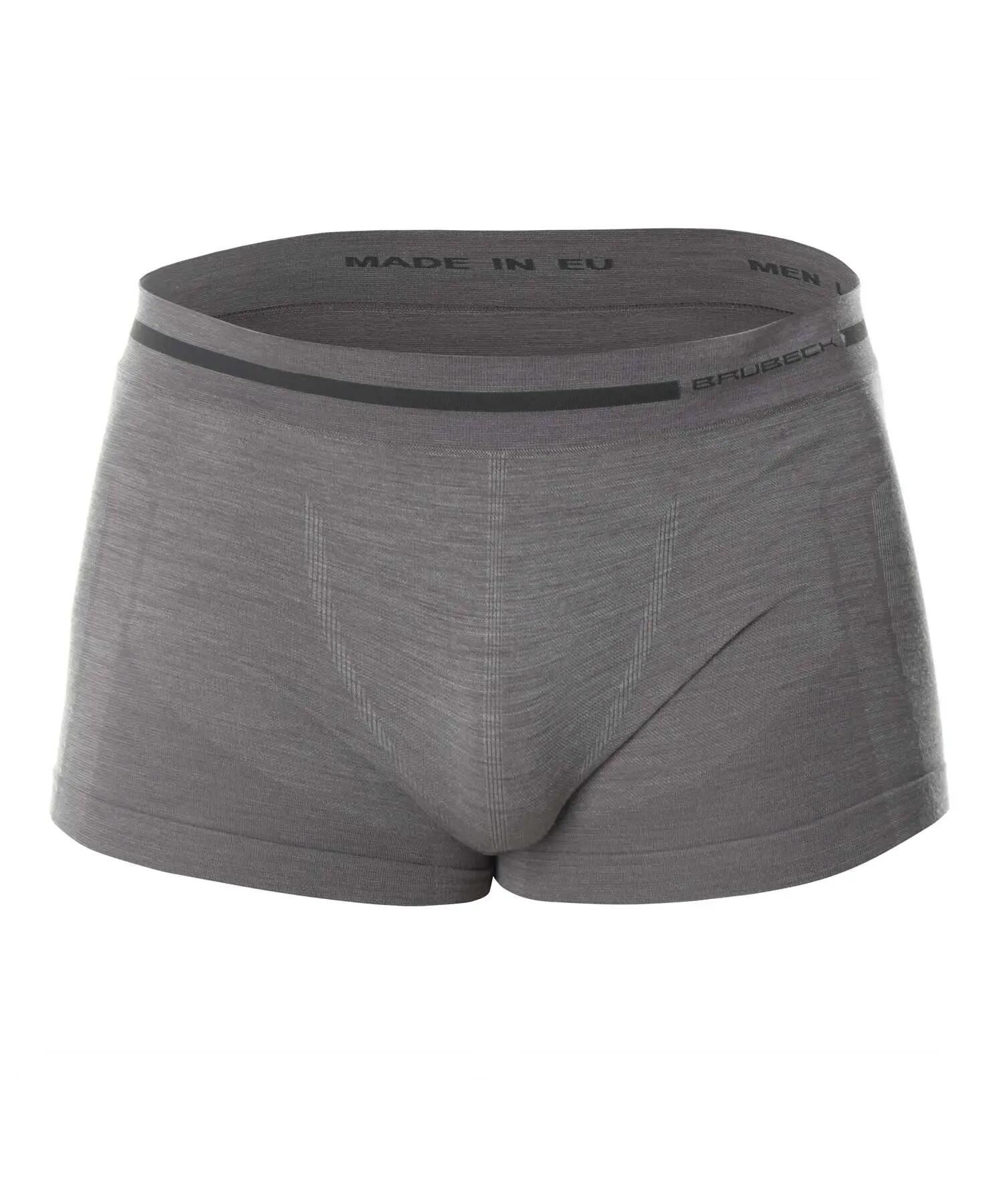 Bokserki męskie z wełną merino Brubeck COMFORT WOOL 3/4
