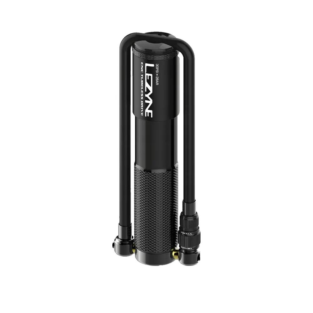 Lezyne CNC Tubeless Drive Hand Pump (Max 30 psi / 2 bar) Black 8/9