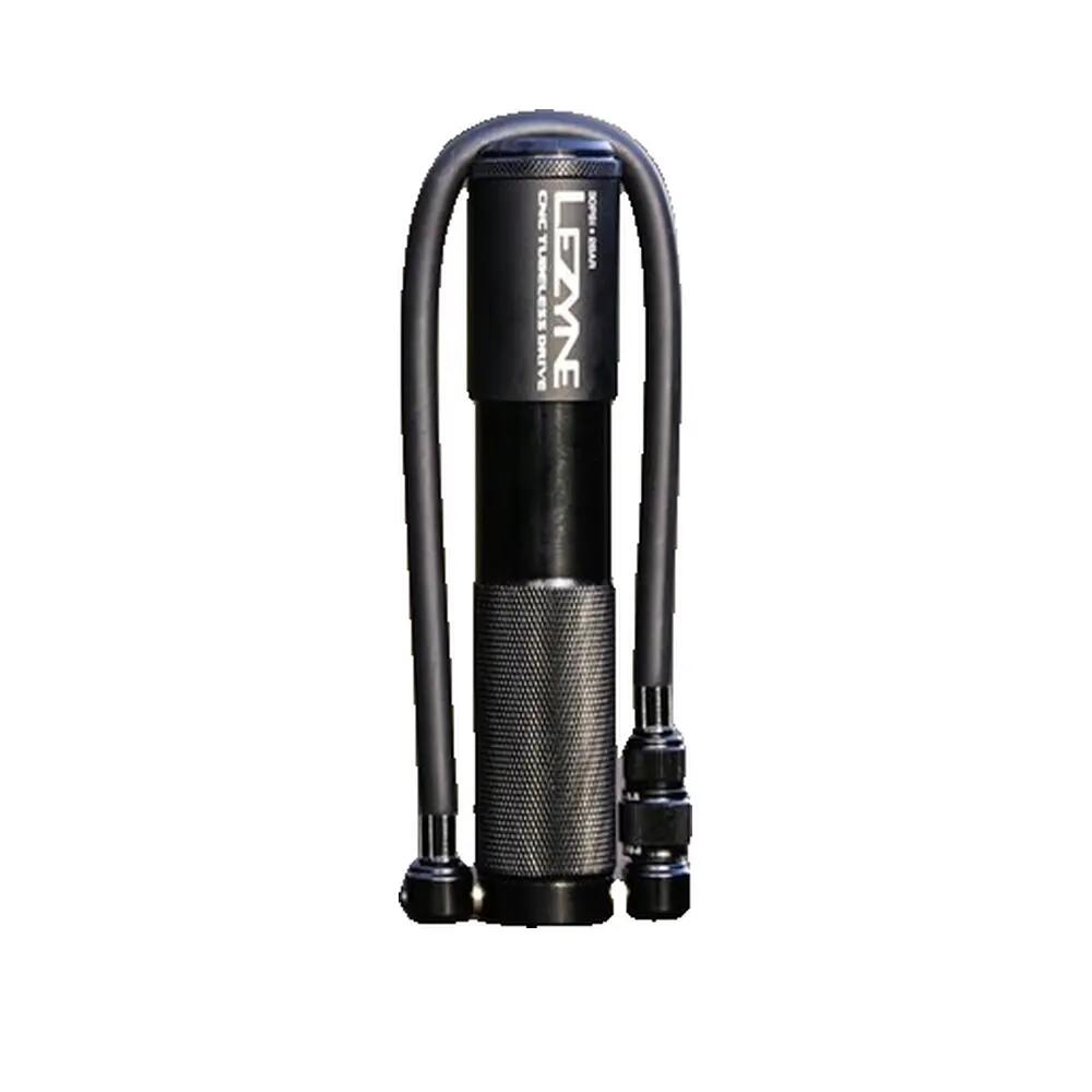 Lezyne CNC Tubeless Drive Hand Pump (Max 30 psi / 2 bar) Black 6/9