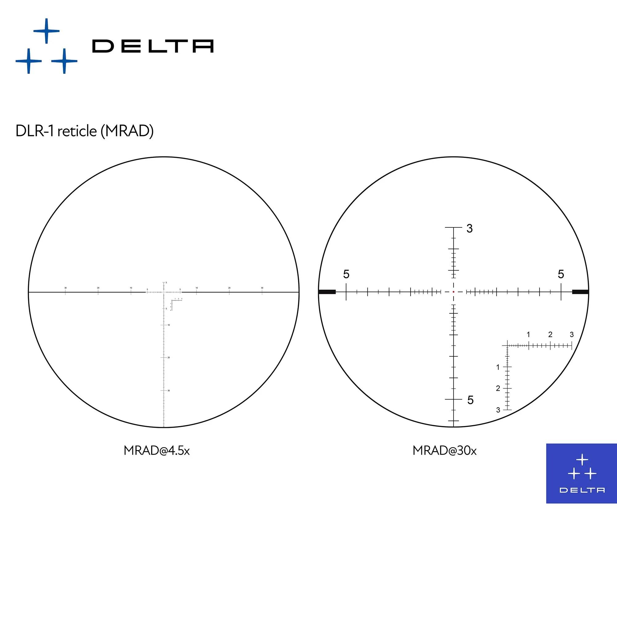 Mira Delta Optical Stryker HD 4.5-30x56 FFP IR (DLR-1 MRAD) 6/7