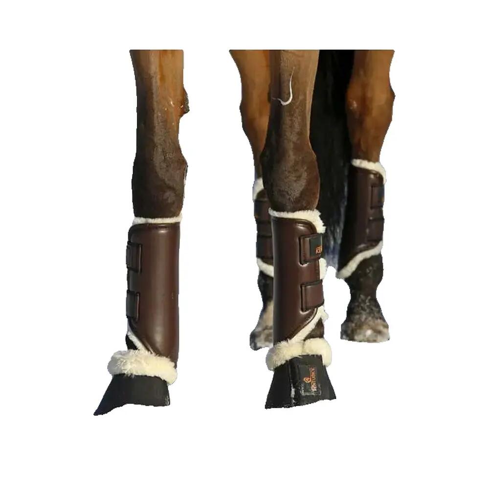 Przednie skórzane otwarte buty dla koni Kentucky Turnout 7/7