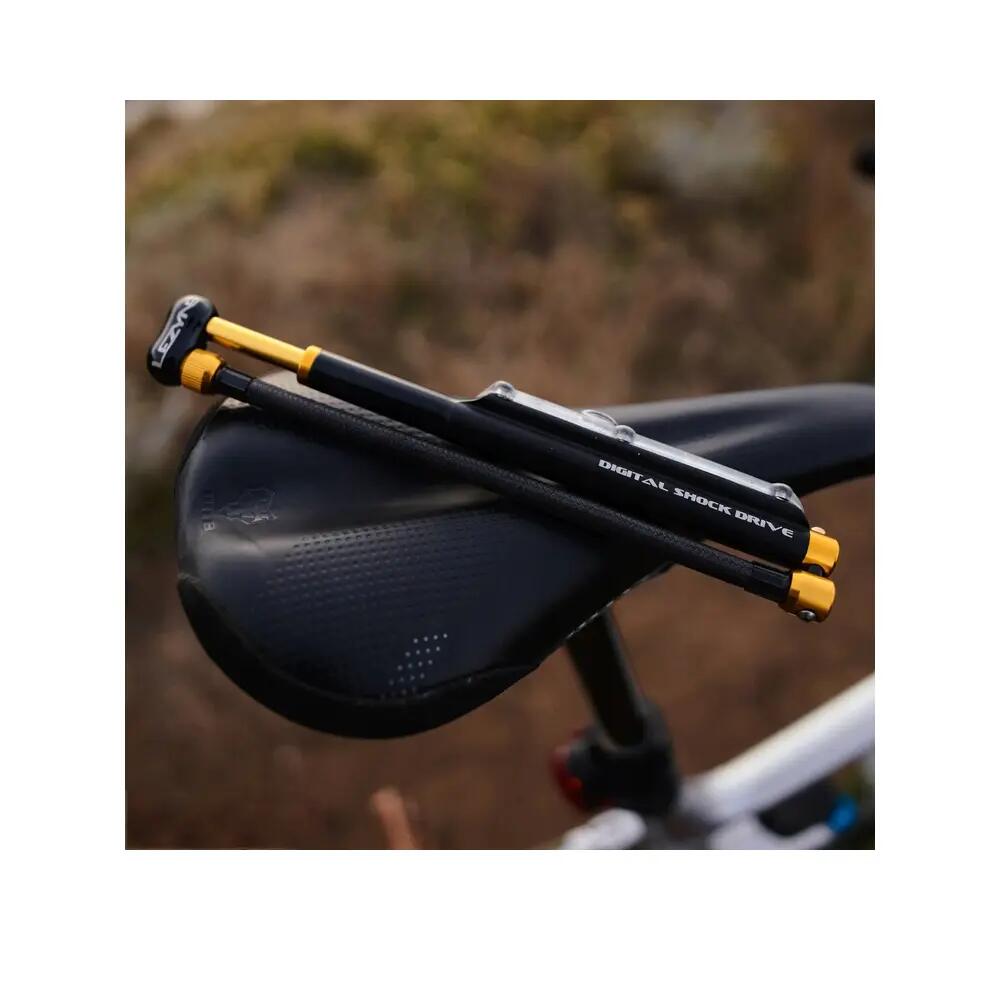 Lezyne Digital Shock Drive 2 HP Pump Schwarze Gold 5/6