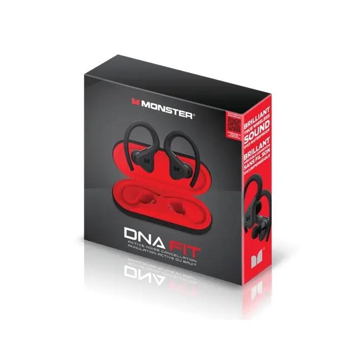 Ecouteurs intra-auriculaires True Wireless Monster DNA Fit Noir et Rouge 5/7