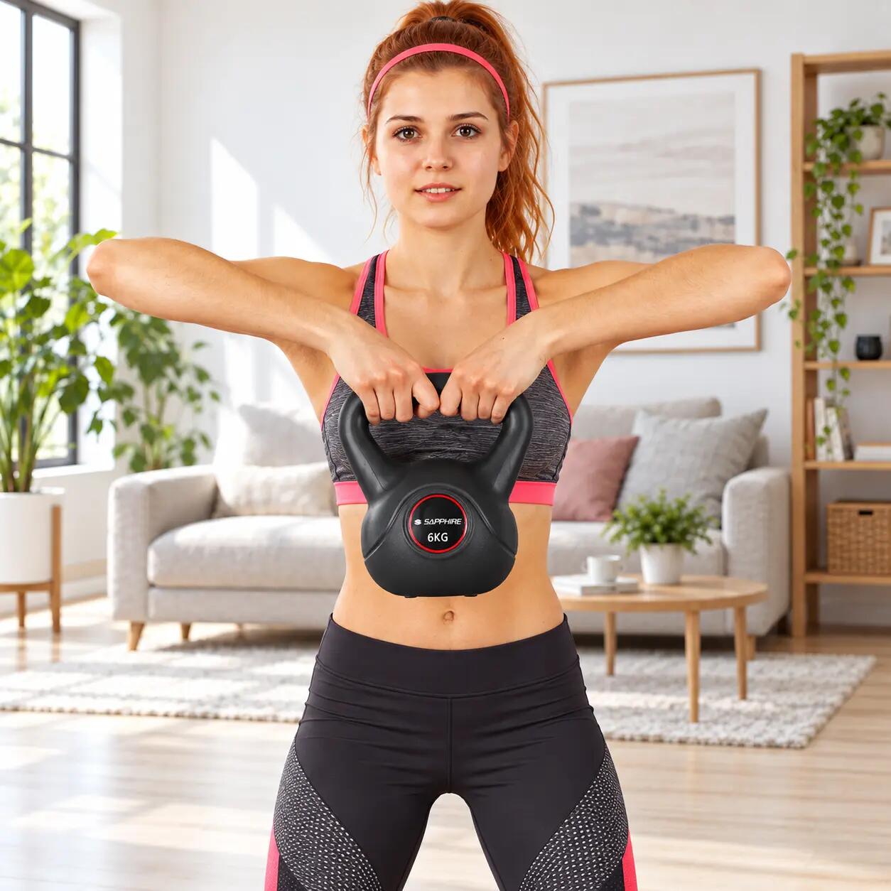 Odważnik treningowy Kettlebell Sapphire SG-18K 18 kg powlekany 4/6
