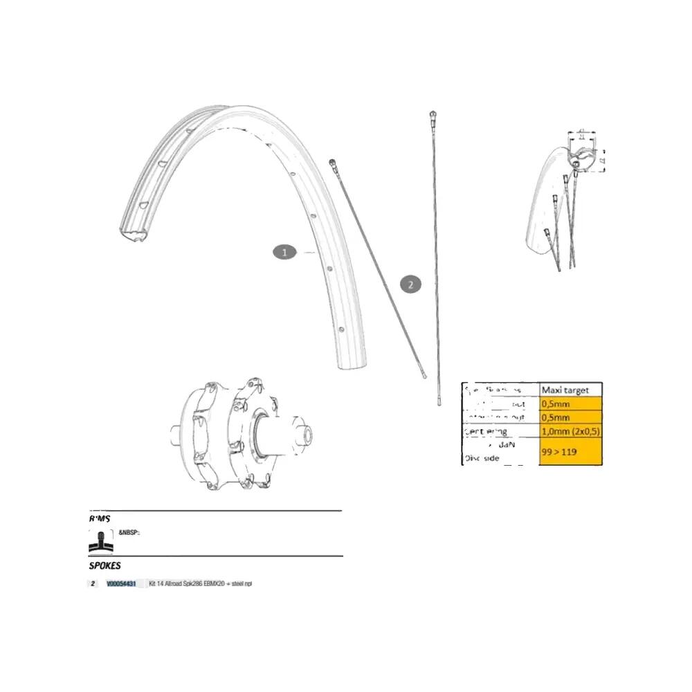 Mavic Ebm X20 Rims for gravel bike 1/1