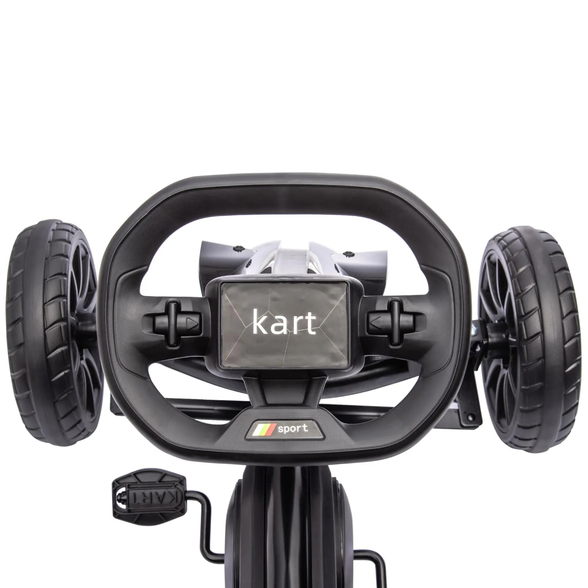 Kart para crianças 100x58x58,5 cm preto HOMCOM 5/7