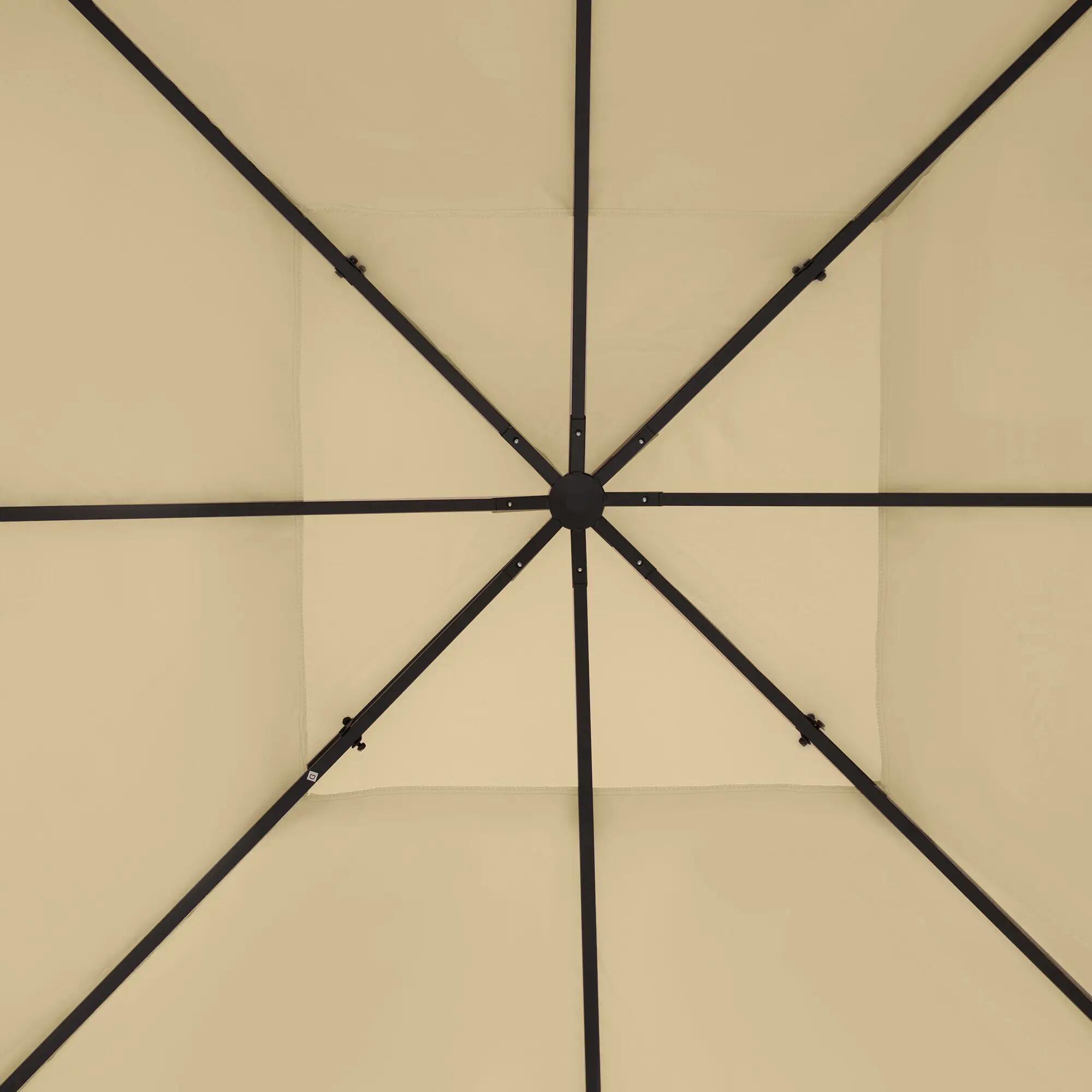 Techo de Repuesto Outsunny 400x300 cm Crema 4/7