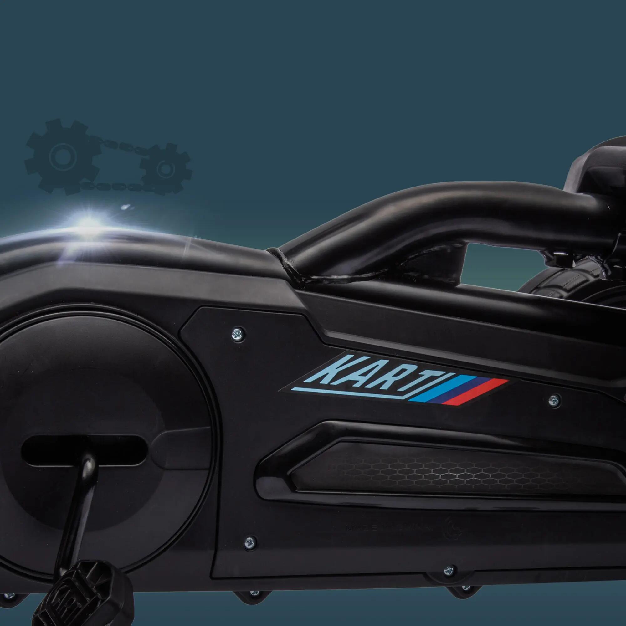 Kart para crianças 100x58x58,5 cm preto HOMCOM 4/7
