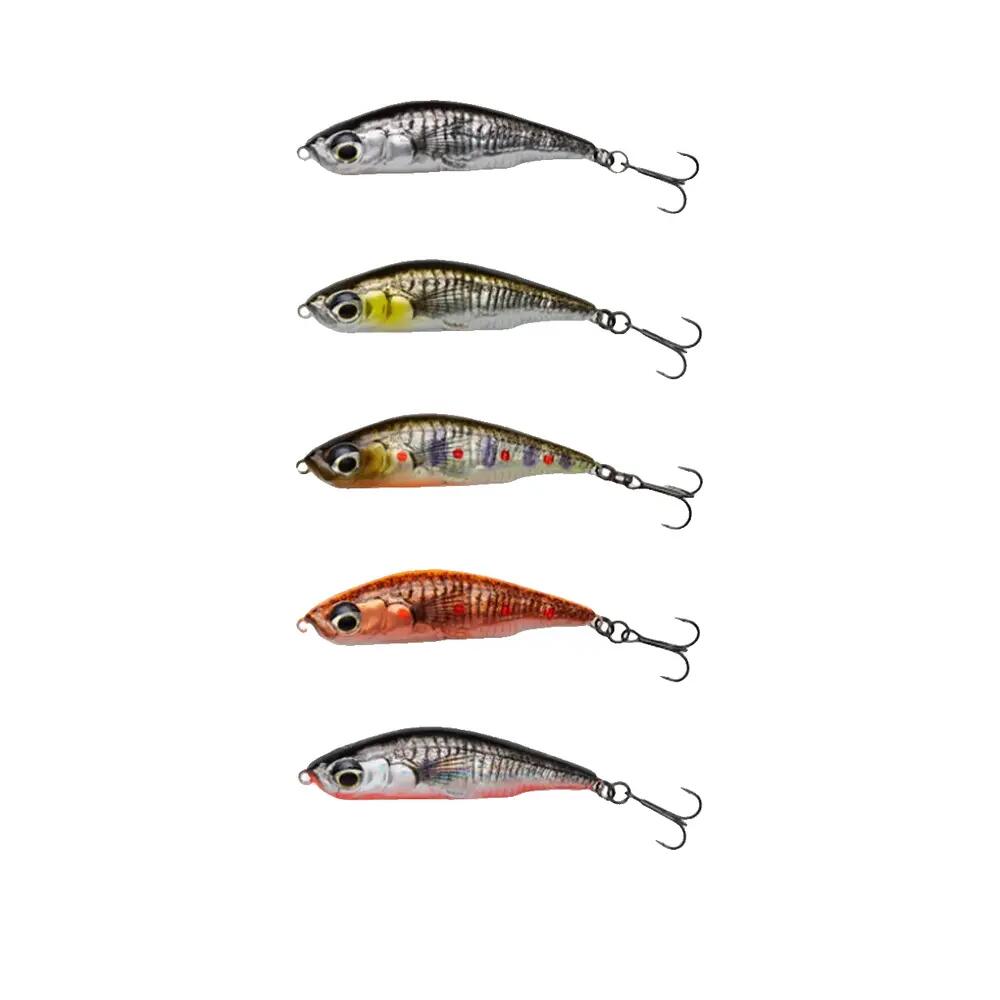 Appât de pêche Savage Gear Sticklebait Pencil Vert/Argent 2/3