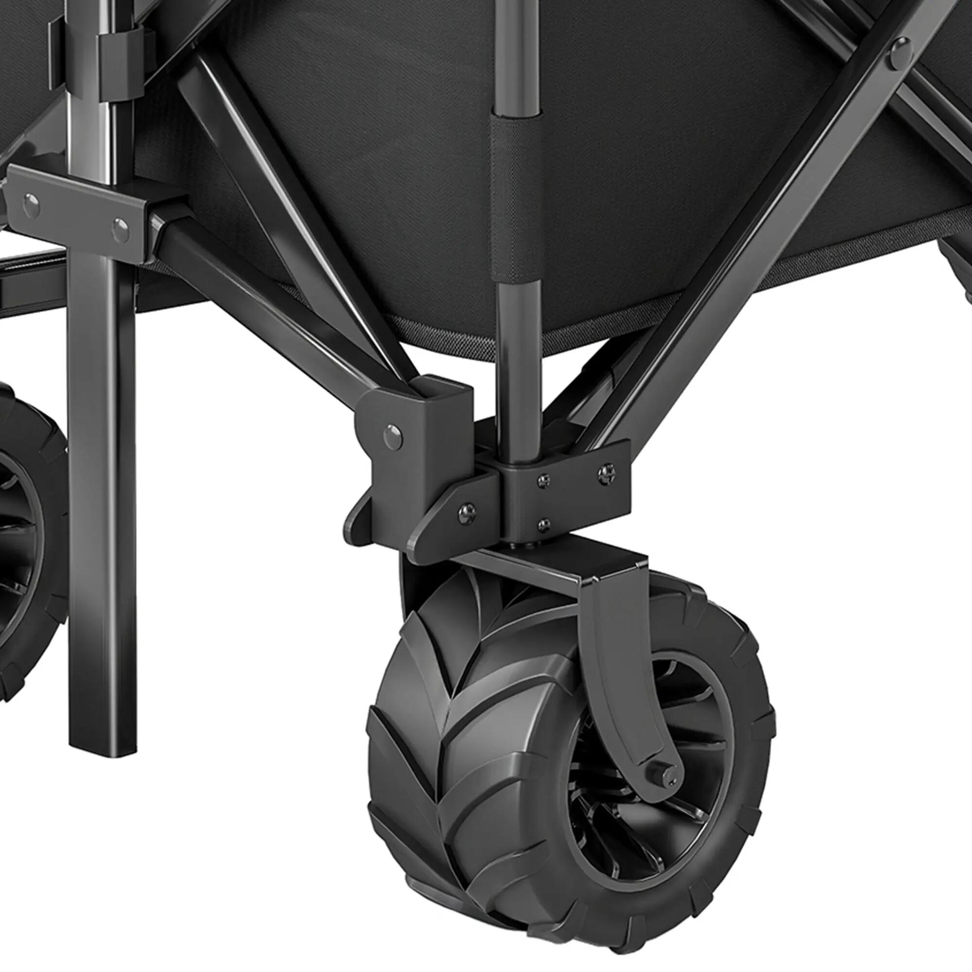 Carrinho de transporte 108x55x61-91 cm preto Outsunny 4/7