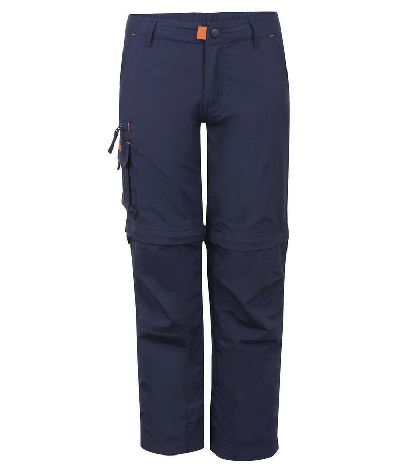 Pantalon zip-off pour enfants Oppland Respirant Bleu marine