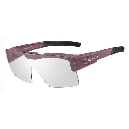 Lunettes de soleil West Biking unisexes PC+caoutchouc verres clairs
