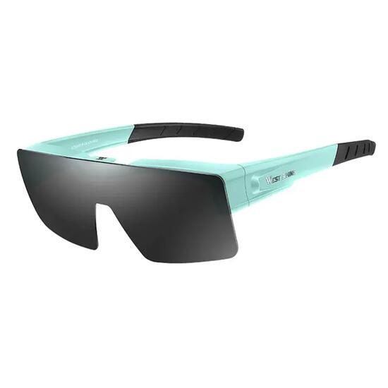 Lunettes de soleil polarisées West Biking légères PC+caoutchouc rabattables