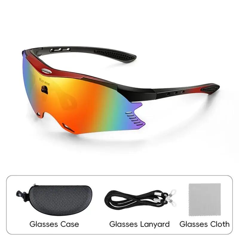 Lunettes de soleil UV400 WEST BIKING YP0703183 coupe-vent 33 g 4/4