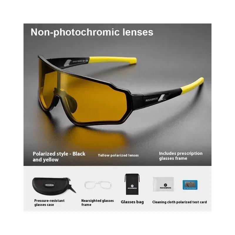 Polarizované fotochromatické cyklistické brýle proti větru 2/7