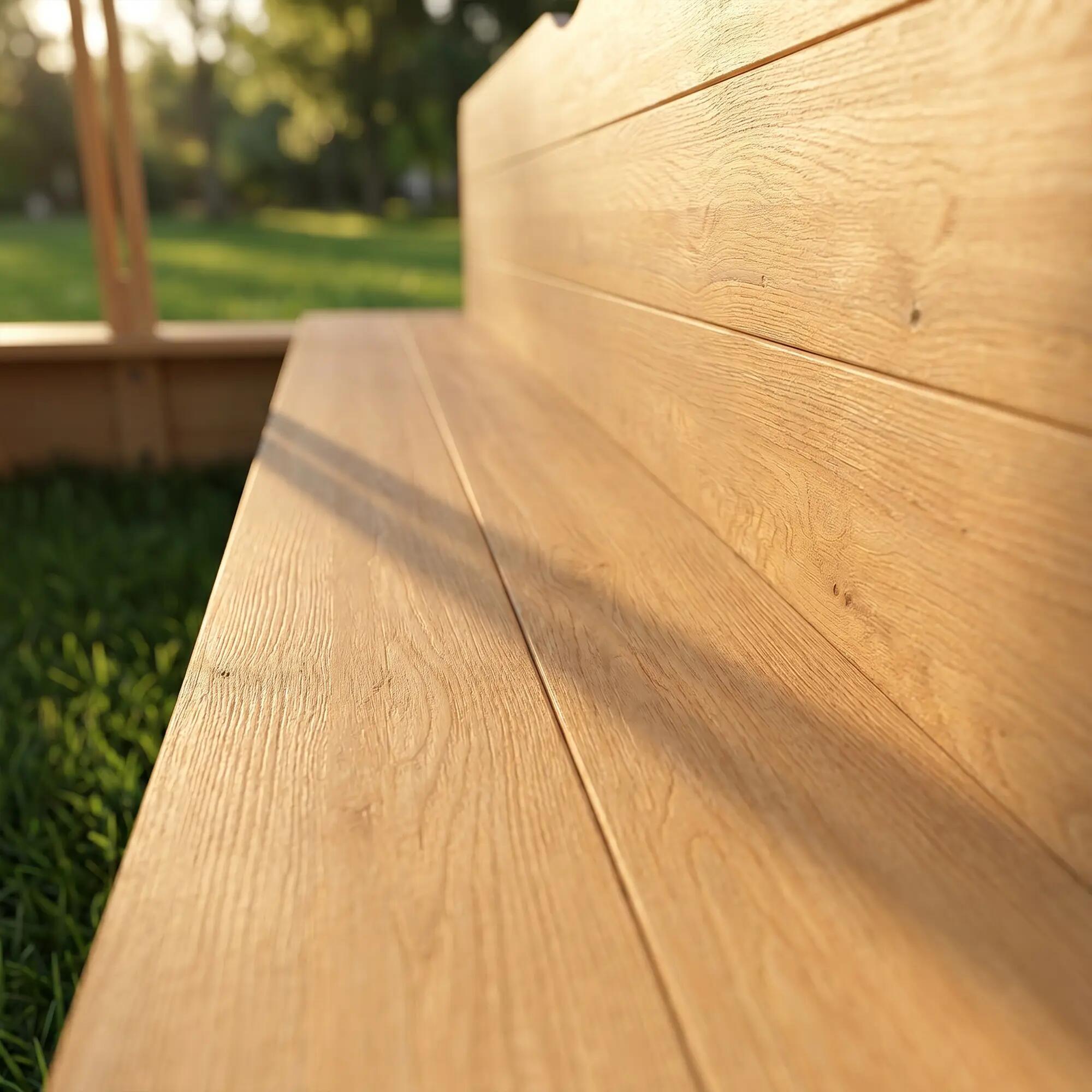 Caixa de areia para crianças natural, verde e branco Outsunny 5/7