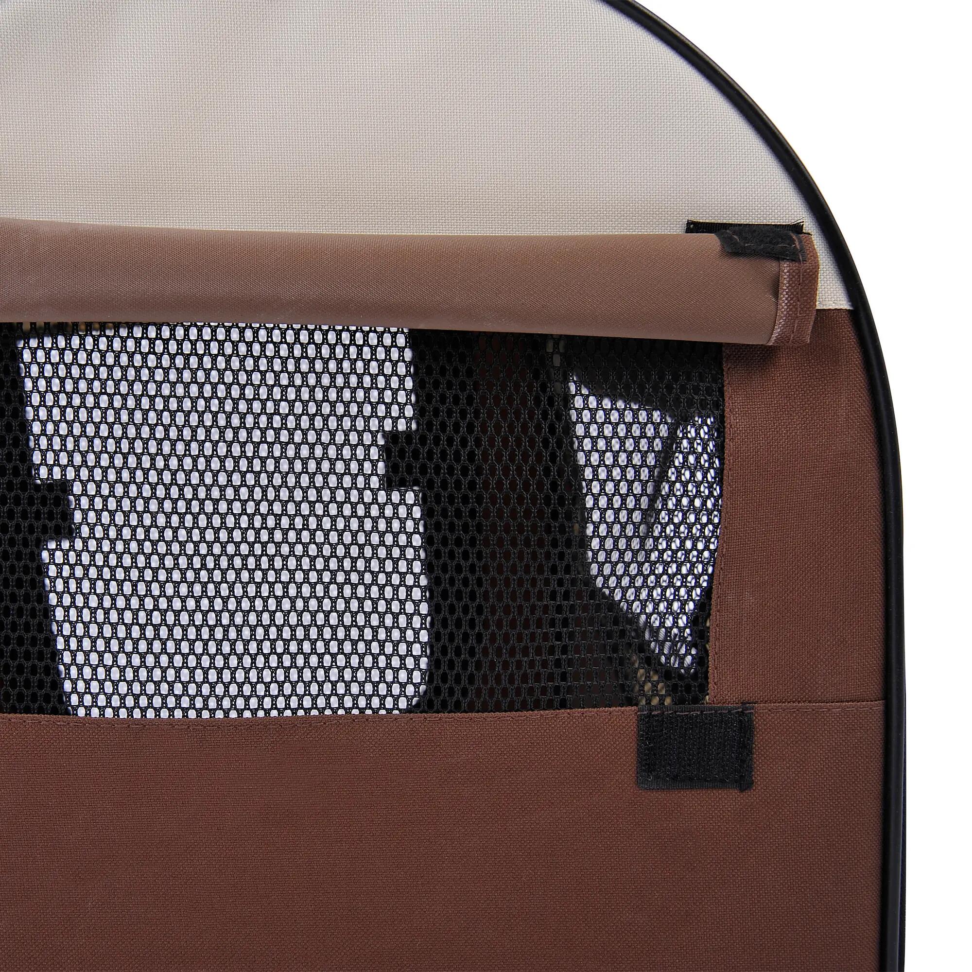 Transportador para animais de estimação 46x36x41 cm castanho PawHut 8/9