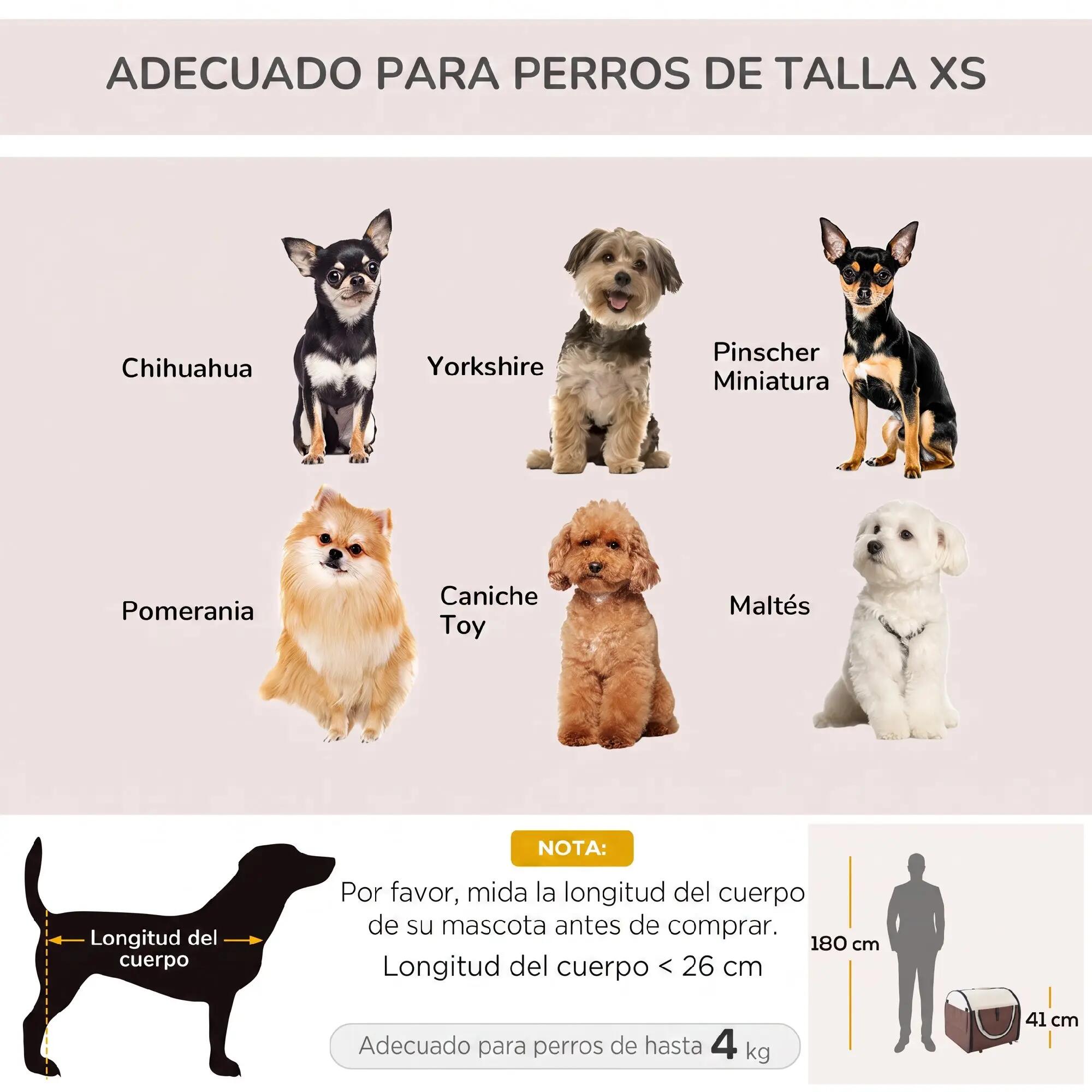 Transportador para animais de estimação 46x36x41 cm castanho PawHut 6/9