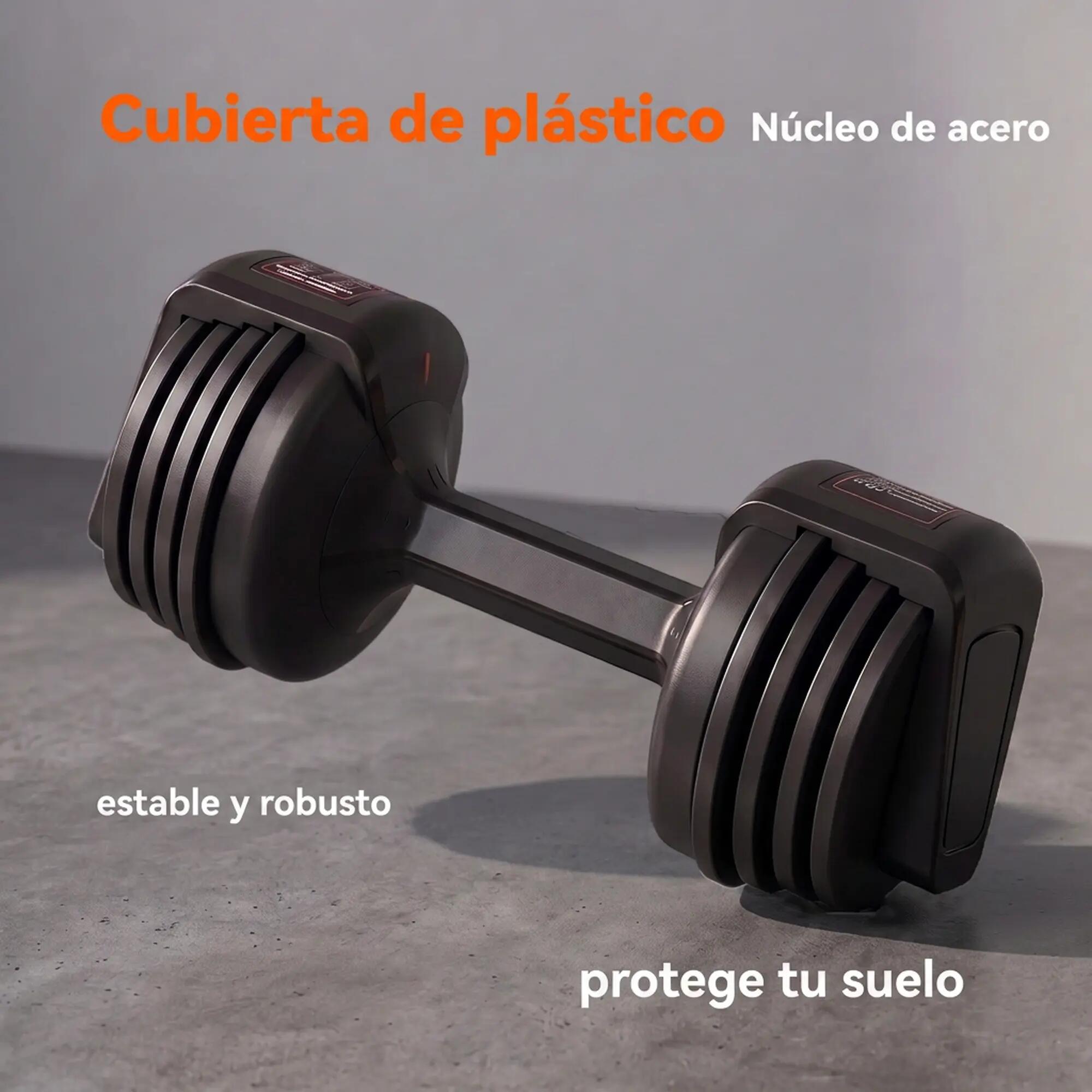 Conjunto de haltere ajustável 39x14.5x14.5 cm preto SPORTNOW 5/9