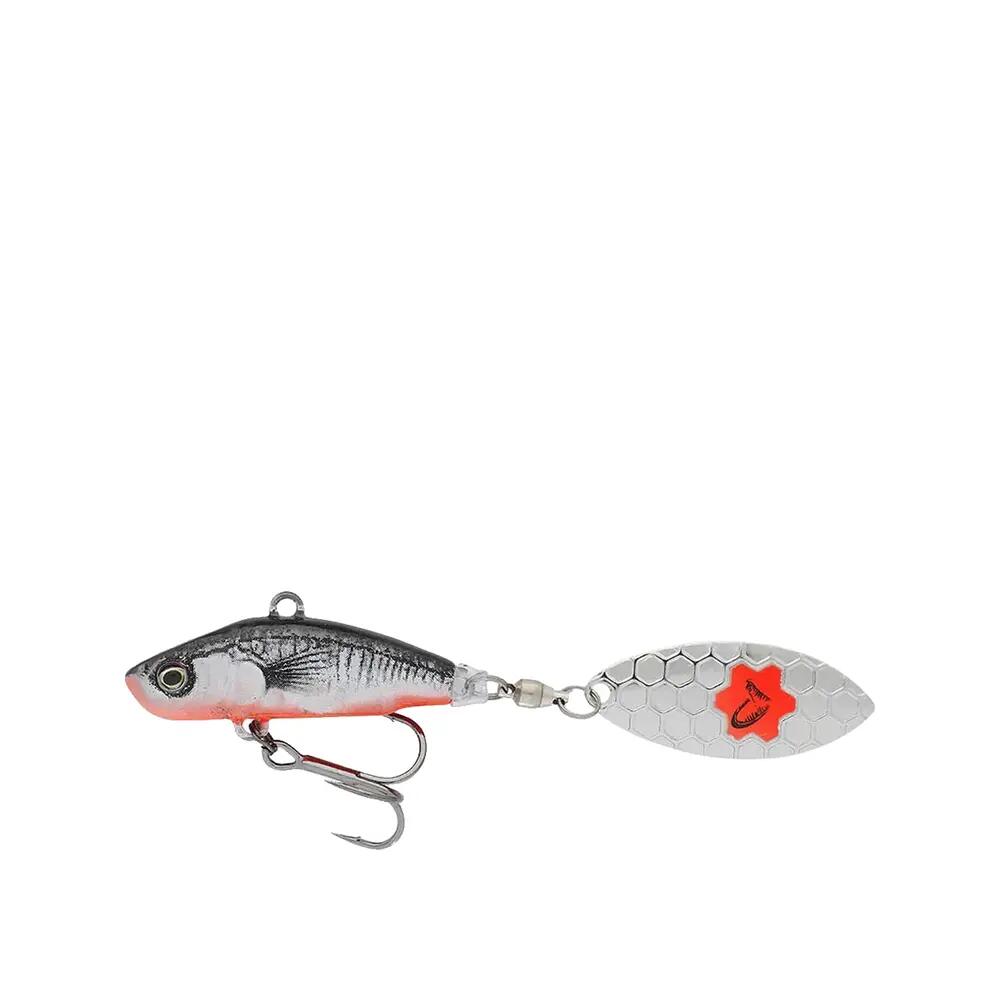 Tail Spinner Savage Gear 3D Sticklebait Tailspin 9g (9g - 6,5cm - Black Silver) 5/5
