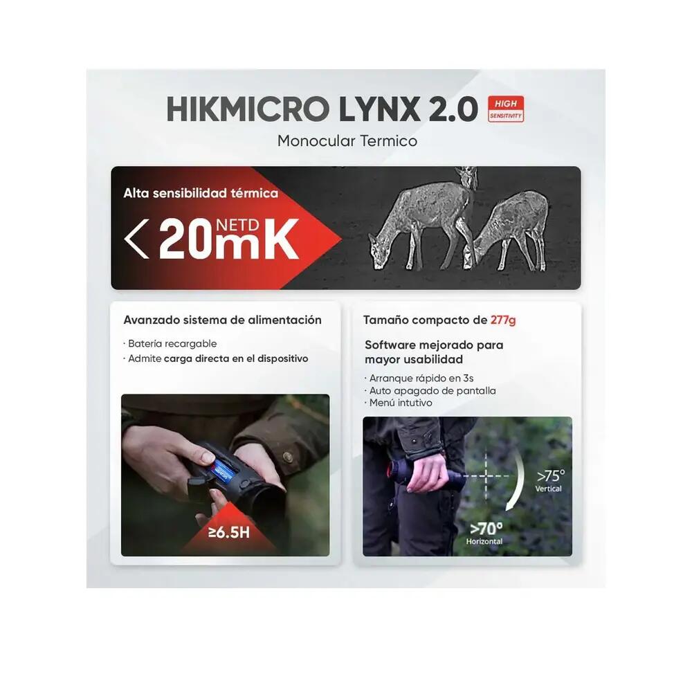 Monocular térmico LYNX Pro LH19 2.0. HIKMICRO 10/10