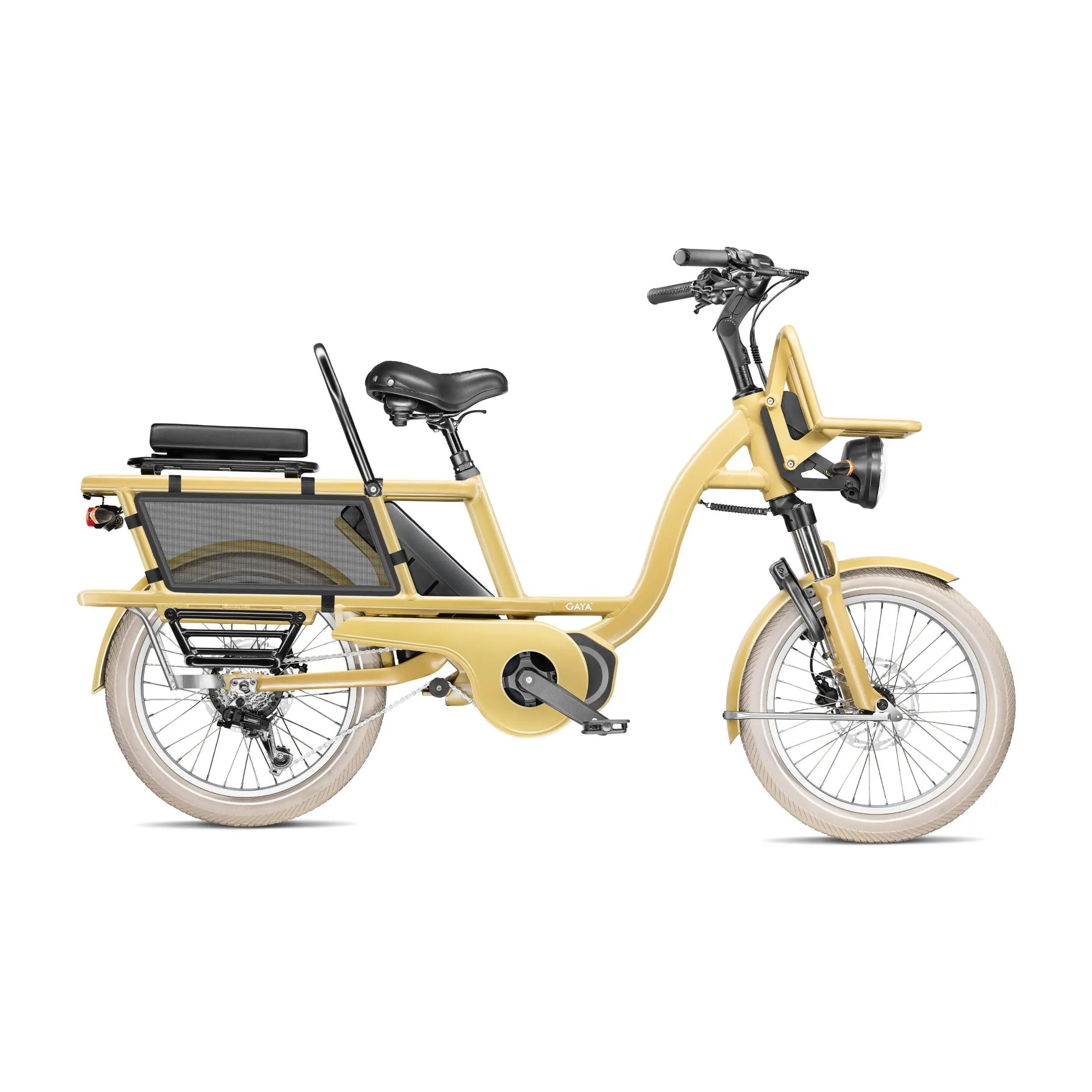 Vélo cargo électrique L'Incroyable Le Court moka pack adulte 1/8