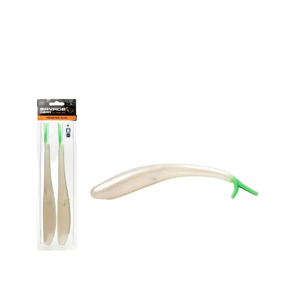 Savage Gear Monster Slug 20 cm Pearl Apple - 33 g, lot de 2 2/2