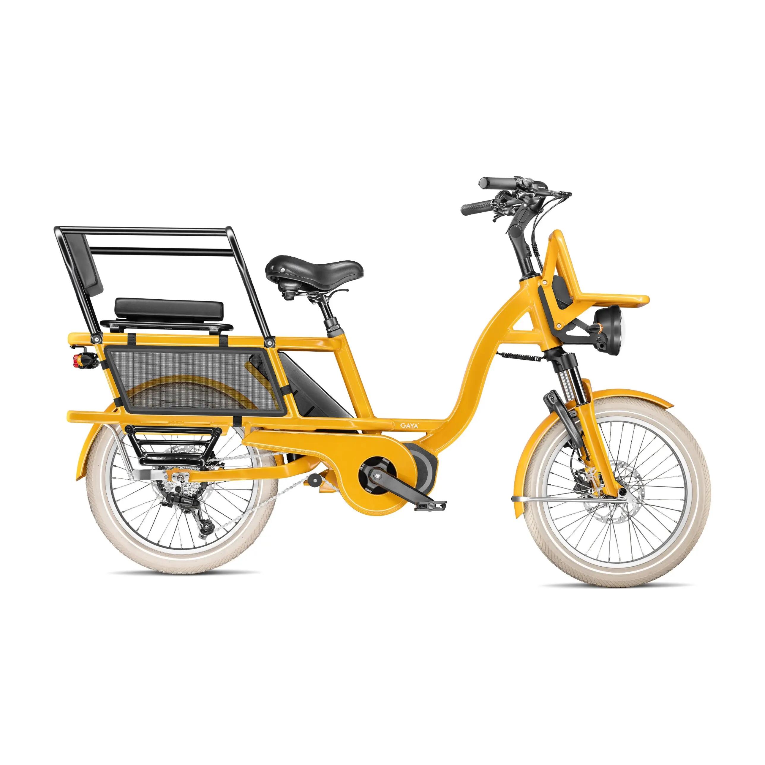 Vélo cargo électrique L'Incroyable Le Court safran pack junior 1/8