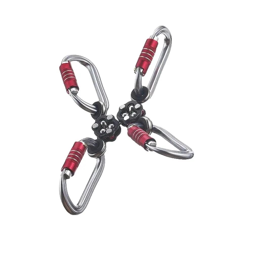 Carabina Camp Gyro4 26kN Preto/Laranja 5/5