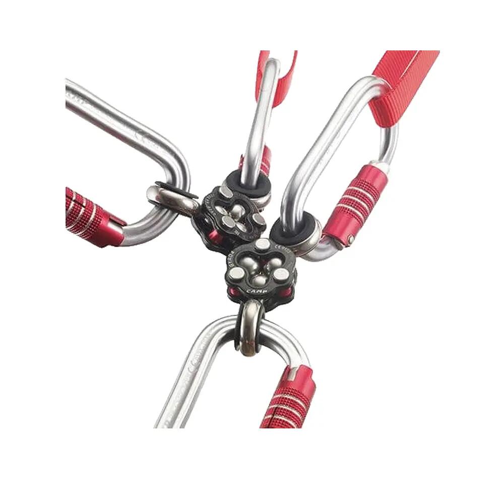 Carabina Camp Gyro4 26kN Preto/Laranja 4/5