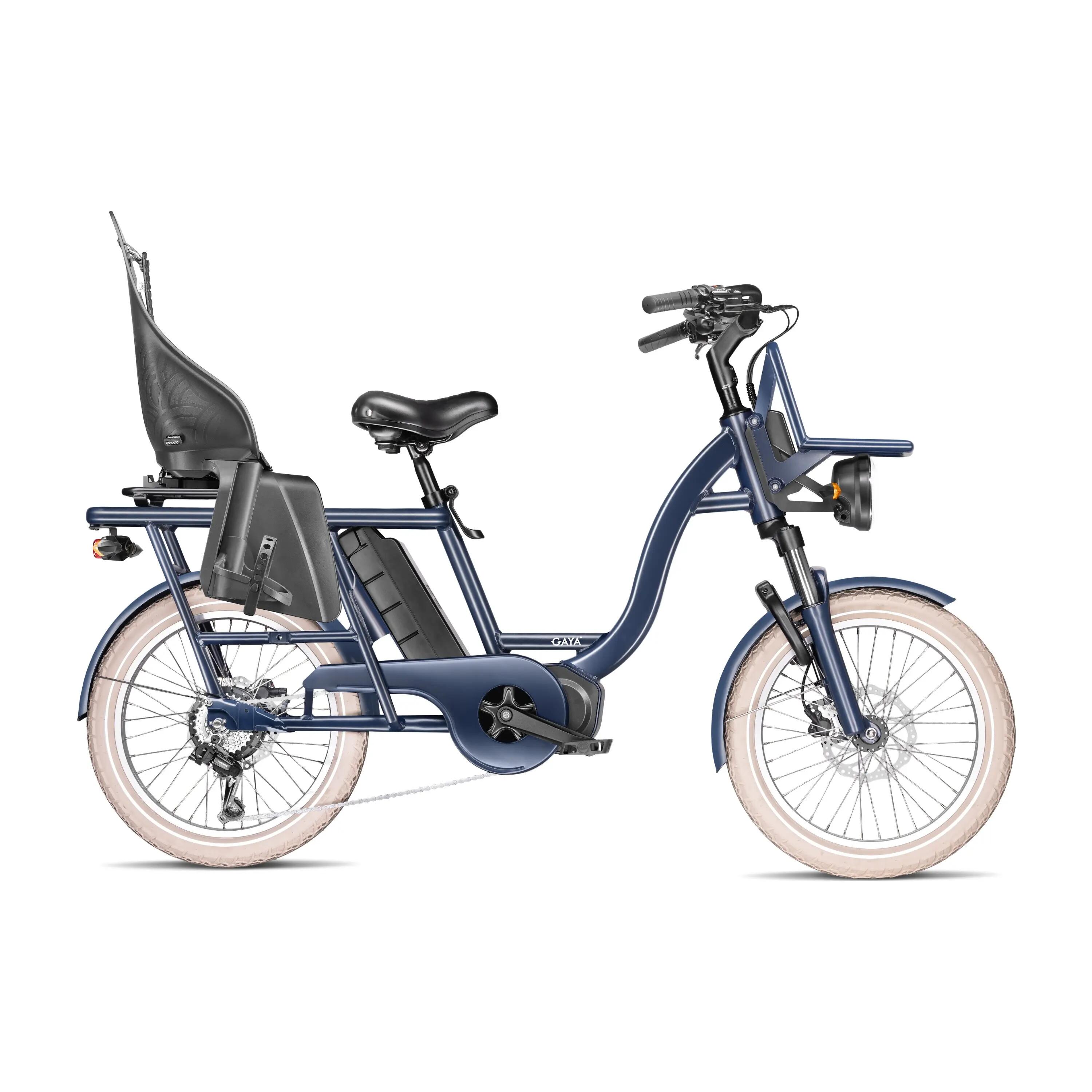 Vélo cargo électrique L'Original Le Court nuit pack bébé 1/7
