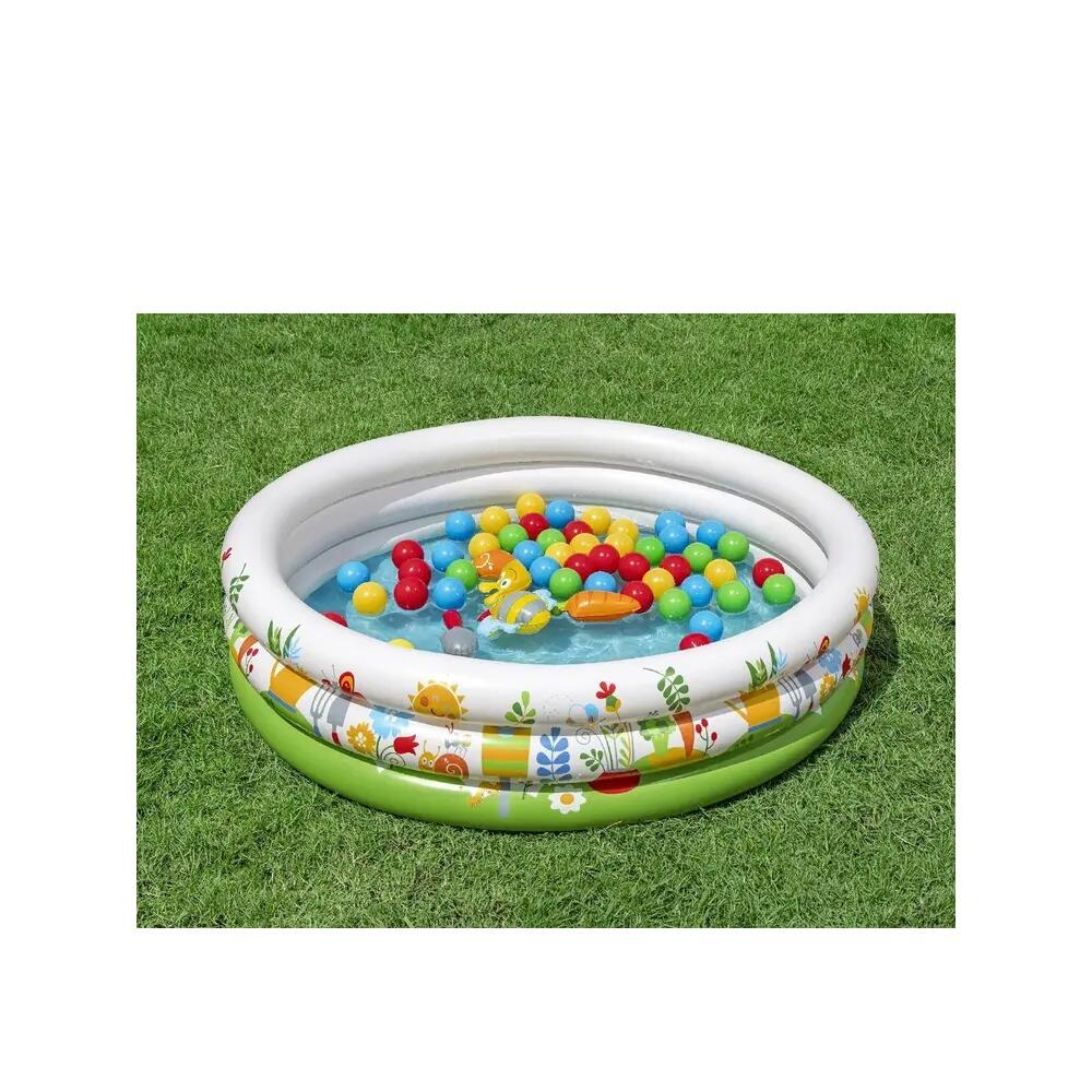 Piscina inflável infantil Bestway 3 aros 102x25 cm 5/5