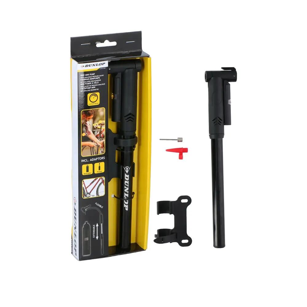 Pompe à vélo Dunlop mini 120psi Noir 8/8
