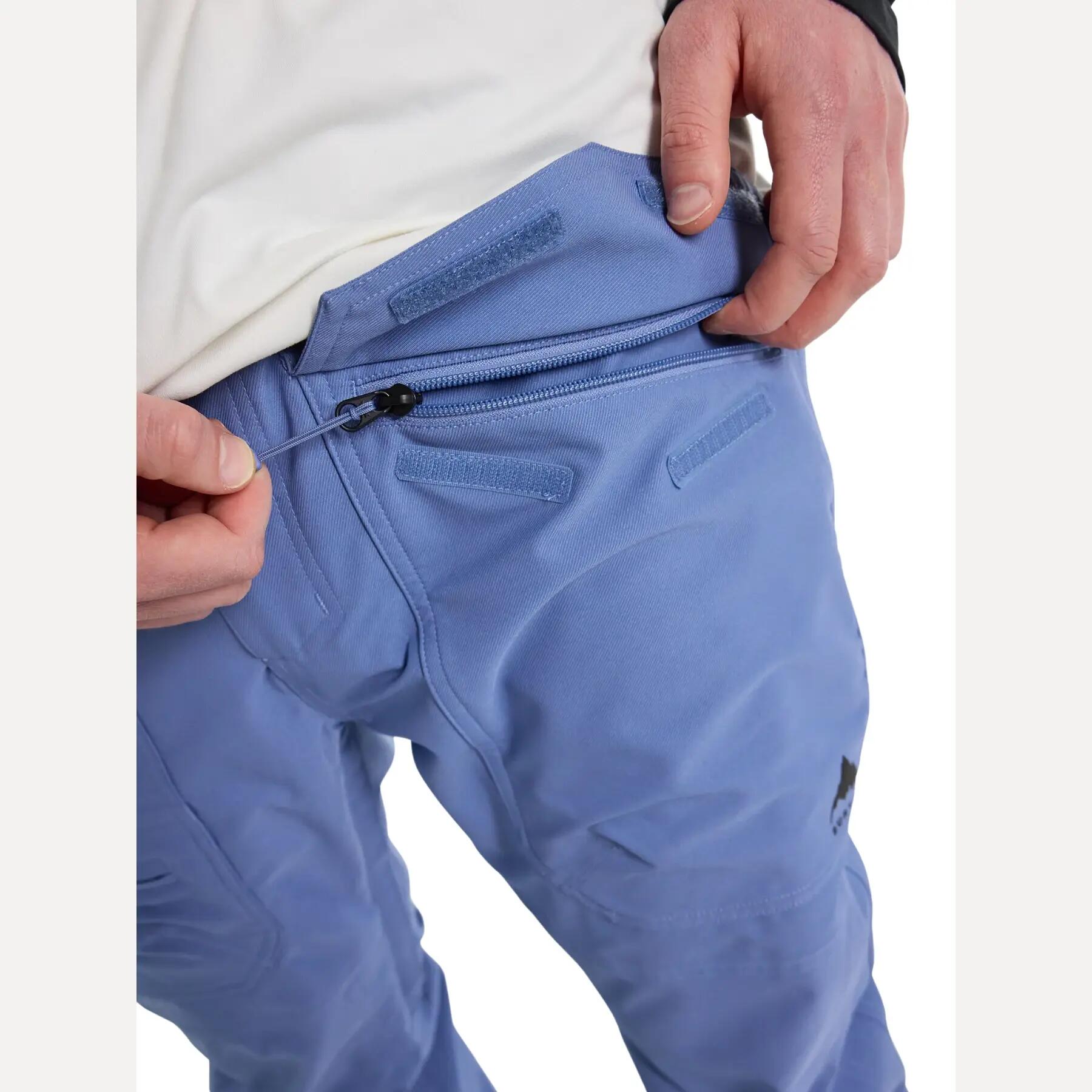 Calças de snowboard Burton Southside 2L Slim Azul 3/4
