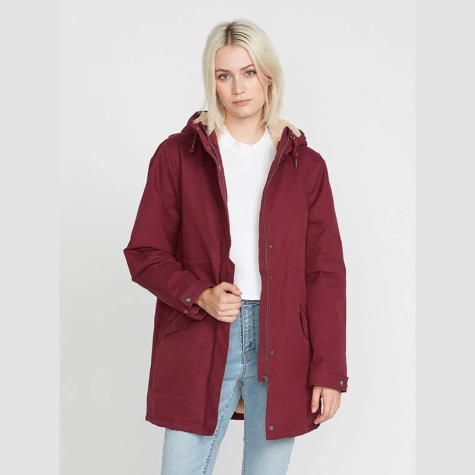 Chaqueta Volcom Lees is more Borgoña 3/4