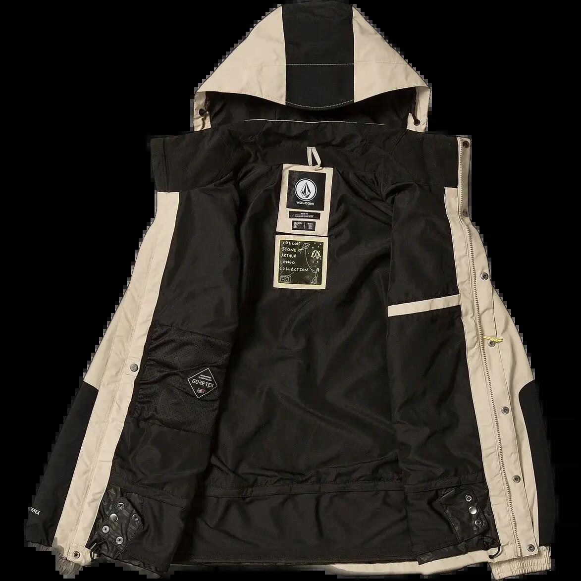 Snowboardjacke mit Kapuze und Reißverschluss Volcom Longo Khakiest 3/3