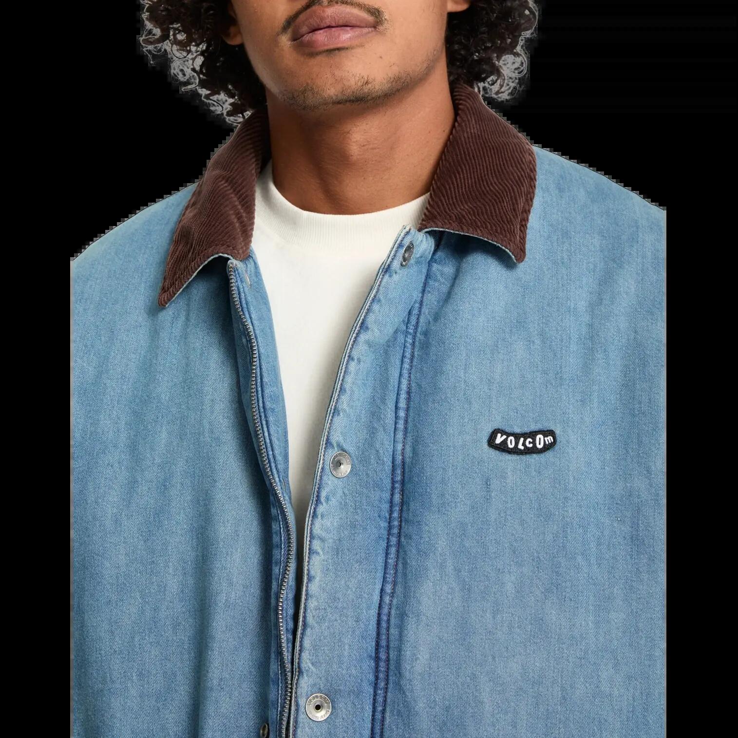 Veste Volcom Stonewish Bleu Denim 3/8