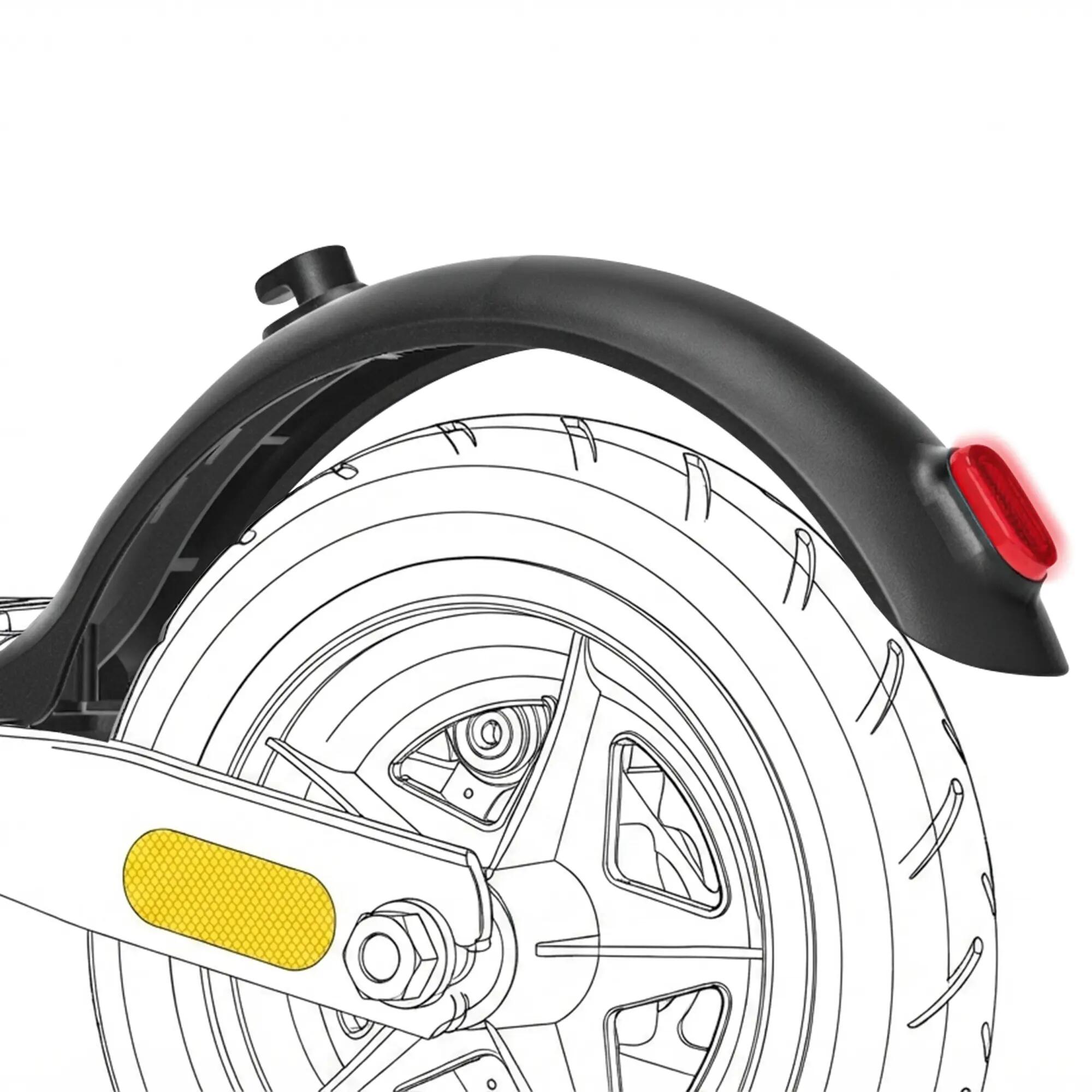 REAR MUDGUARD AND LIGHT 100EVO/100PLUS/85EVO/85PLUS/EX100/EX85 2/4