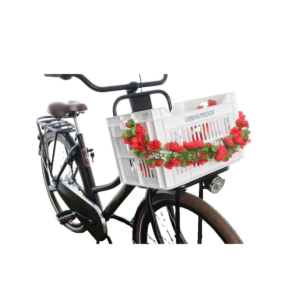 Dekoracja rowerowa Basil girlanda kwiatów Czerwona 2/2