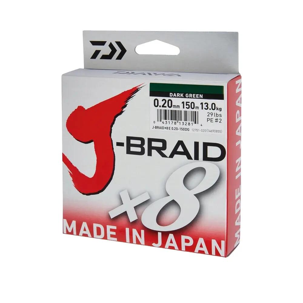 Linea di pesca trecciata Daiwa J-Braid X8 150m 6/6