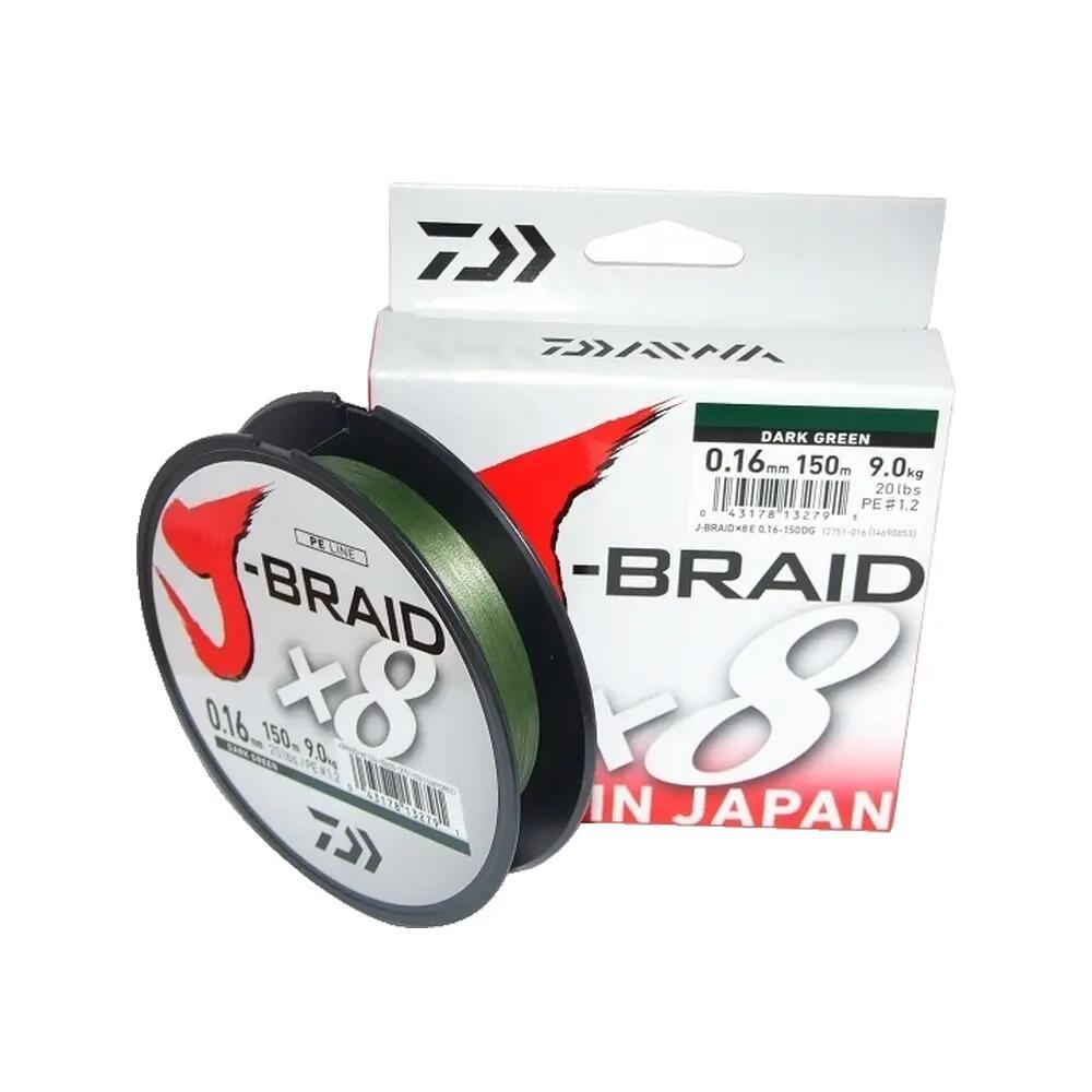 Linea di pesca trecciata Daiwa J-Braid X8 150m 4/6