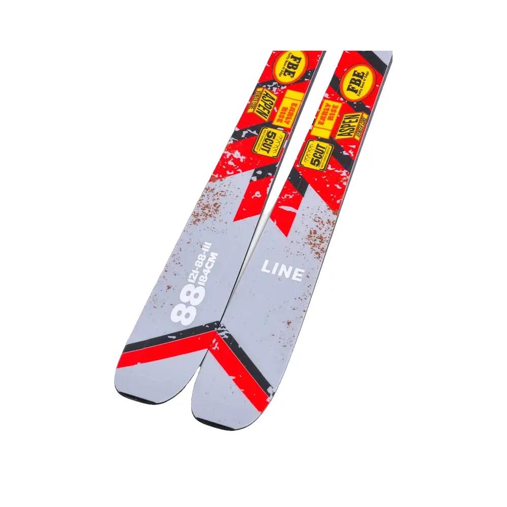 Line Optic 88 Gris Esquíes para hombre sin fijaciones 6/6