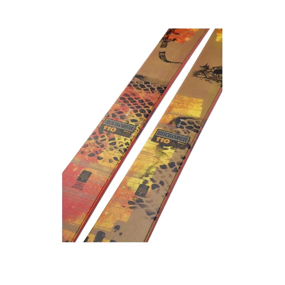 Sci singoli K2 Reckoner 110 Yellow da uomo (senza attacchi) 9/9